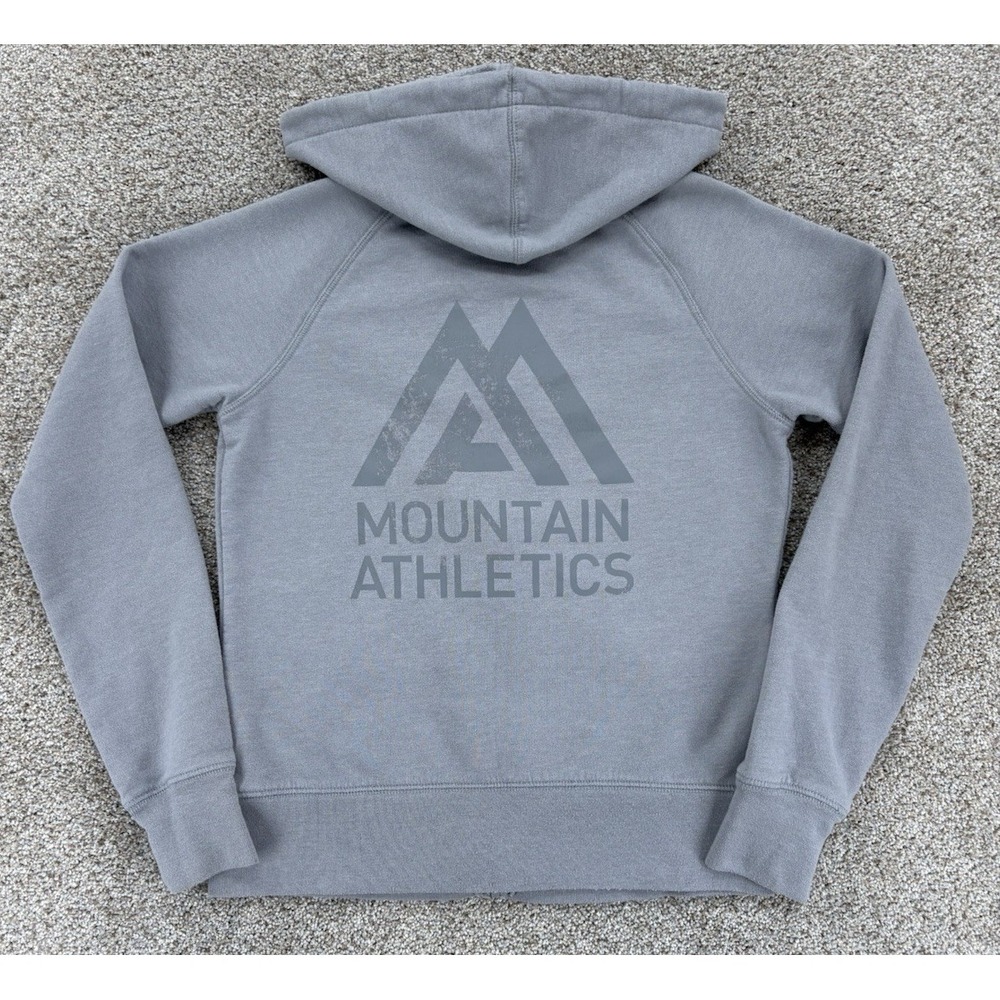The North Face Fleece Hoodie Women's S Monochrome Gray Mountain Athletics Zip Up